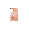 Culotte en dentelle et fine résille rose 